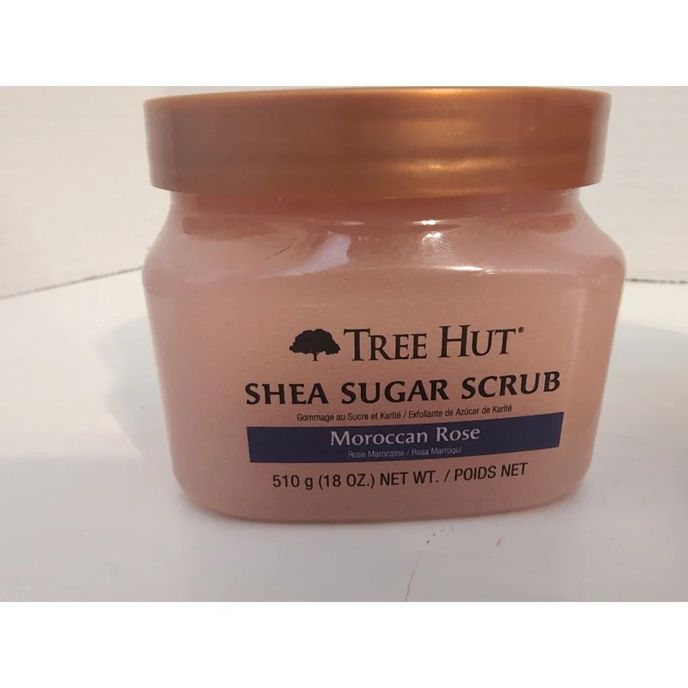 Tree‎ Hut CoCo Colada And Moroccan Rose Shea Sugar Scrub 18 oz Each NEW